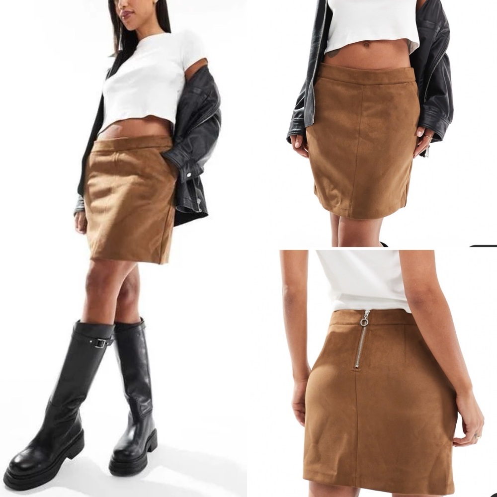 Vero Moda Carmel Faux Suede Skirt